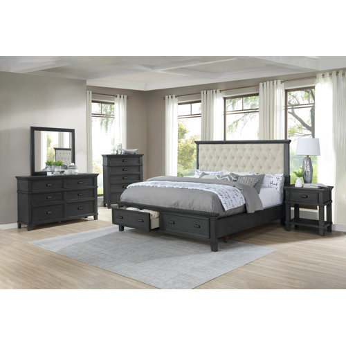 Lark Manor Arnuad Upholstered Platform Bedroom Set Wayfair